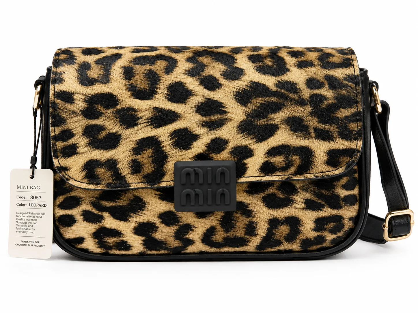 Cartera Mini Bag Estampado Leopardo