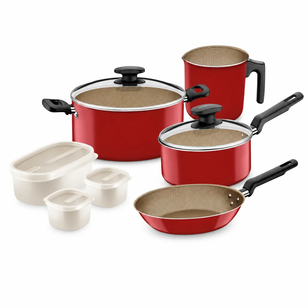 Batería de cocina Tramontina New Turquia 7 piezas