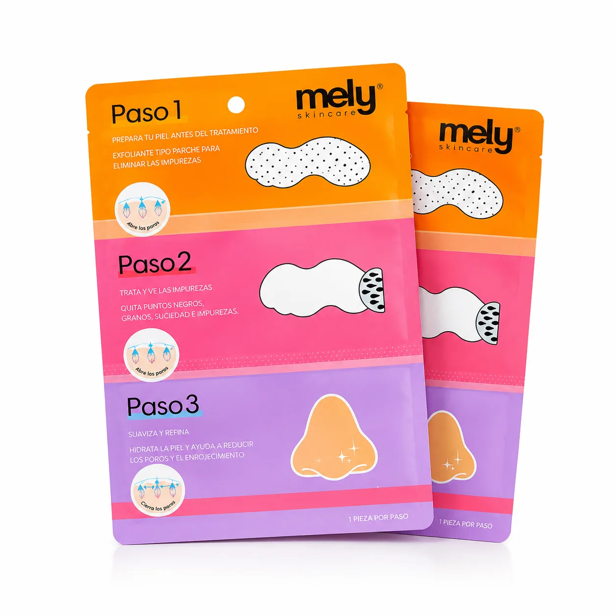 Máscara Facial 3 Pasos Mely Skincare