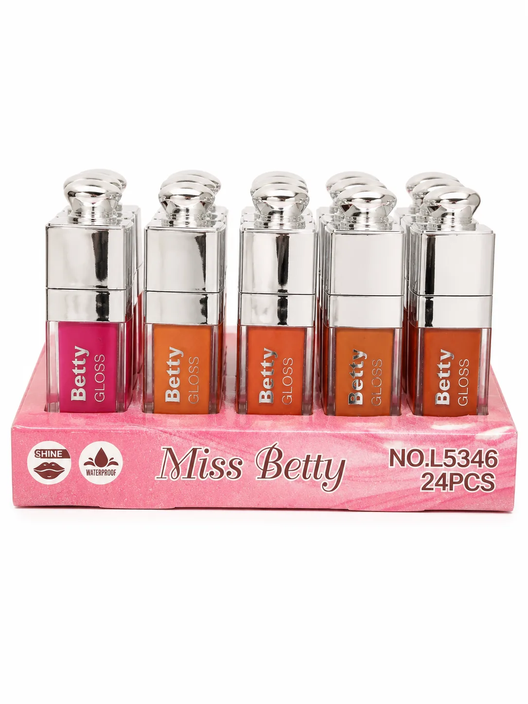 Set de brillos labiales Miss Betty en colores vibrantes - foto 1