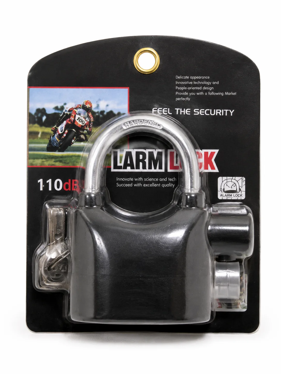 Candado de Seguridad con Alarma 110dB - foto 1